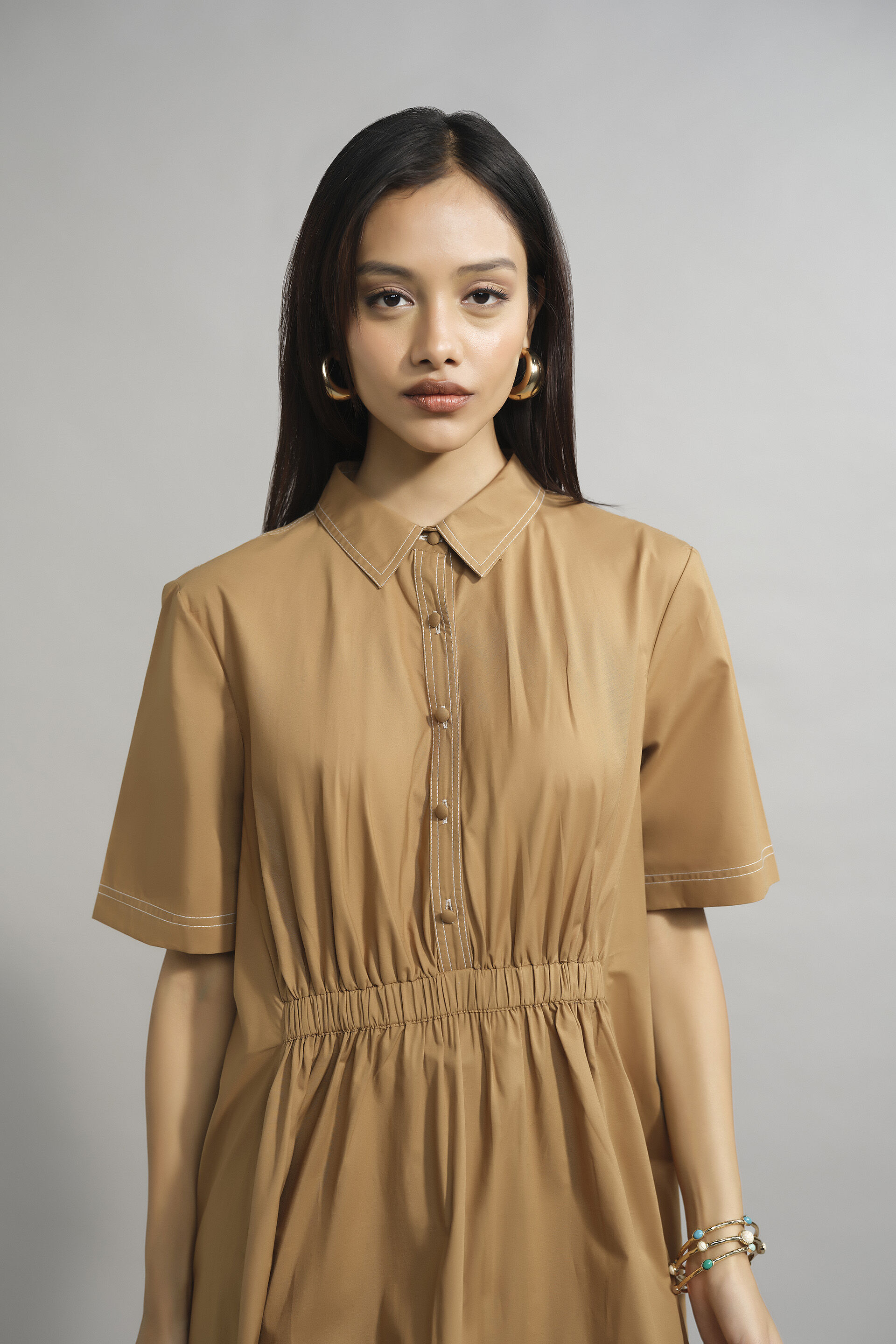 Ray Dress, Camel, image 6